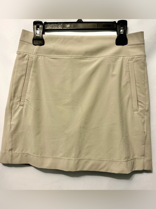 Athleta Pants - Athleta Skort Beige Pull On Elastic Pockets Womens Size 8 Elastic